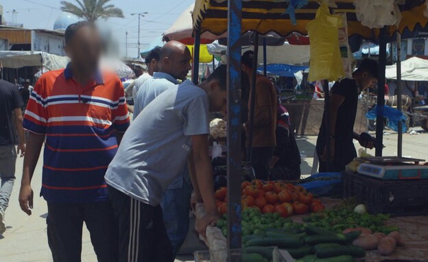 מצלמת N12 בעזה (צילום: N12)