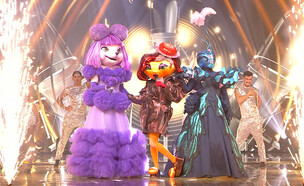 הפודל, הסופגנייה, הפרפר (צילום: מתוך "הזמר במסכה", קשת 12)