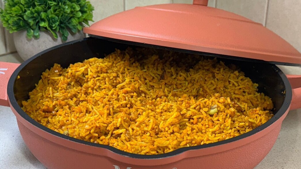 קיצ'רי – אורז עם עדשים כתומות ושום