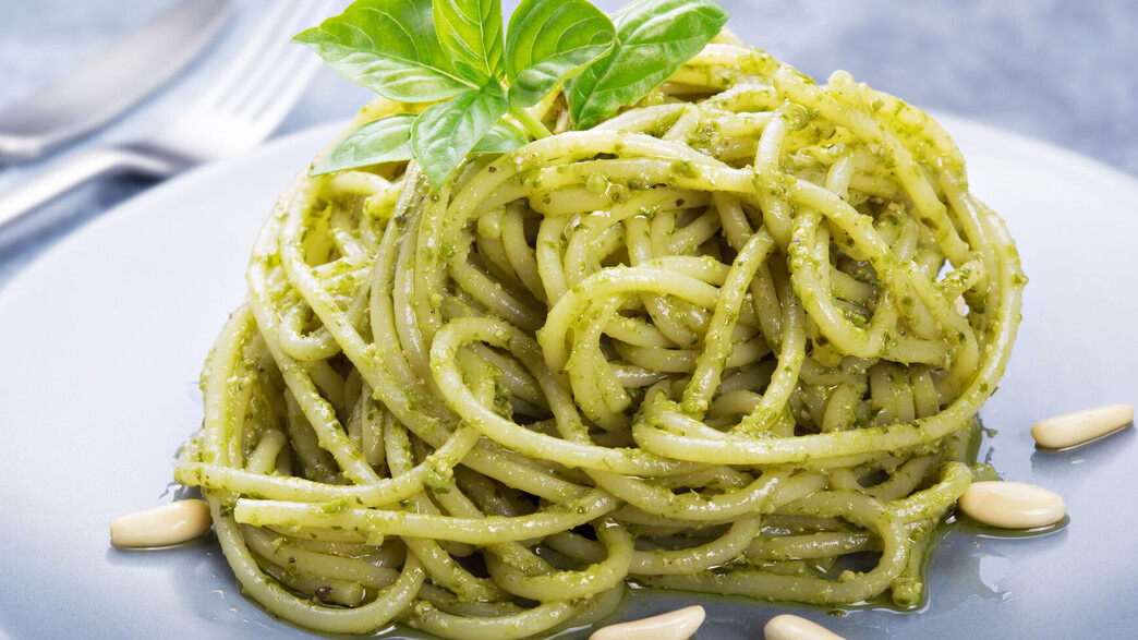 פסטה ברוטב פסטו פרווה