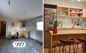 קרוואן משודרג, לפני ואחרי (צילום: עידו לאור)