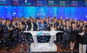 הנפקת סייברארק בנסדא"ק ב-2014 (צילום: Nasdaq Inc. / Vanja Savic)