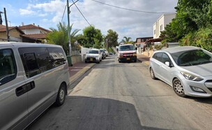 הרכב שבו נשכח התינוק (צילום: מד"א)
