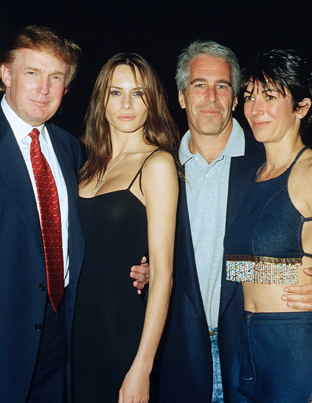 דונלד טראמפ וג'פרי אפשטיין (צילום: Davidoff Studios, getty images)