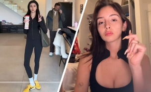 בבית של משפחת אלפי (צילום: מתוך הטיקטוק של אמה אלפי)