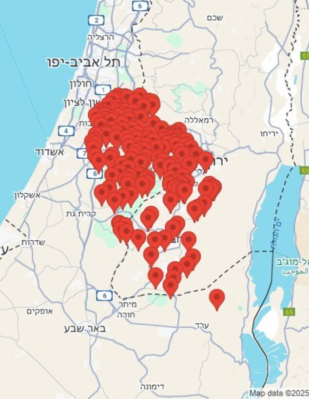 אזעקות בעקבות שיגור מתימן (צילום: כומתה)