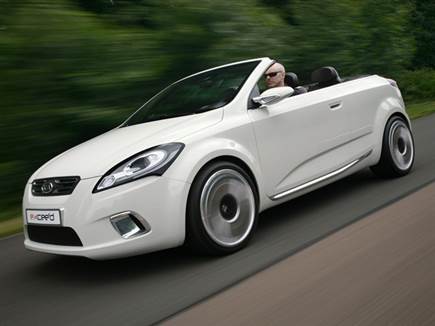 אפילו קיה ניסתה להשתעשע ברעיון עם ה-ex-cee`d cabrio (צילום: ספורט 5)