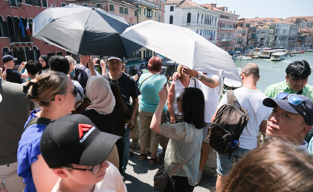 גשר תיירים ונציה איטליה גשר תיירים ונציה איטליה