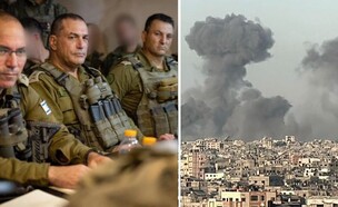 תקיפה בעזה, הרמטכל ומפקד הפיקוד בהערכת מצב  (צילום: רשתות חברתיות לפי סעיף 27 א', דובר צה"ל)