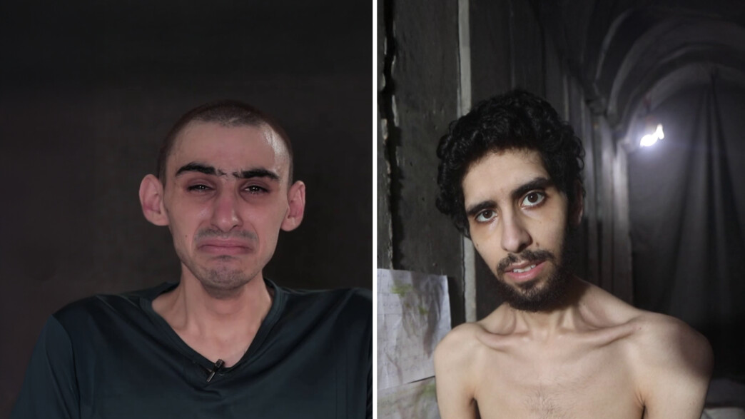 The hostages Eviatar David and Rom Braslavsky lost nearly 50% of their weight