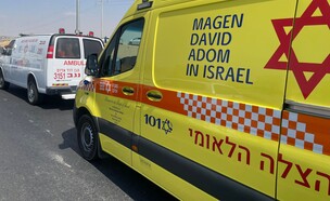 ירי בנגב (צילום: דוברות מד"א)