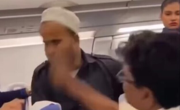 סטר לנוסע בטיסה (צילום: רשתות חברתיות לפי סעיף 27 א')