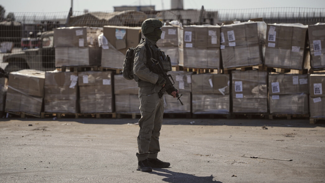 חיילי צה"ל בנקודות חלוקת הסיוע ההומניטרי
