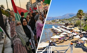 הפגנה נגד ישראל יוון  (צילום: getty images | shutterstock | balipadma | ARIS MESSINIS)