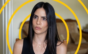 לונא מנסור, "ערב טוב עם גיא פינס" (צילום: קשת 12; עיצוב: סטודיו Keshet Digital)