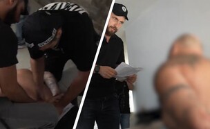 מעצר החשודים בסחר בסמים (צילום: דוברות המשטרה)