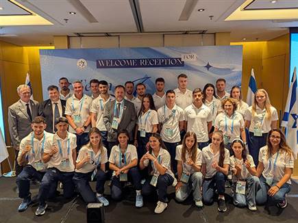 המשלחת הישראלית למשחקי העולם (התאחדות “אילת“) (צילום: ספורט 5)