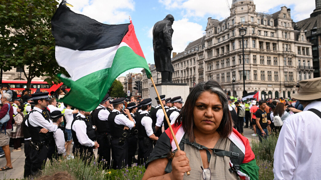 הפגנת ענק פרו פלסטינית בלונדון, אנגליה