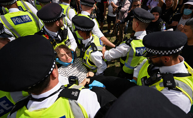 הפגנת ענק פרו פלסטינית בלונדון, אנגליה הפגנת ענק פרו פלסטינית בלונדון, אנגליה