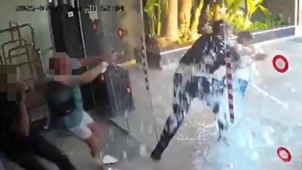 הסלמת הקטטה בלובי המלון באילת הסלמת הקטטה בלובי המלון באילת