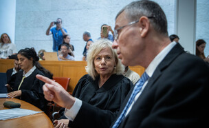 יריב לוין והיועצת המשפטית לממשלה, גלי בהרב מיארה (צילום: אורן בן חקון)