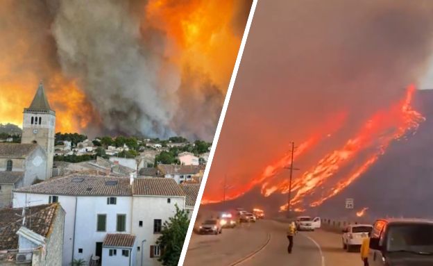 שריפות גל חום אירופה  (צילום: לפי סעיף 27א' לחוק זכויות יוצרים)