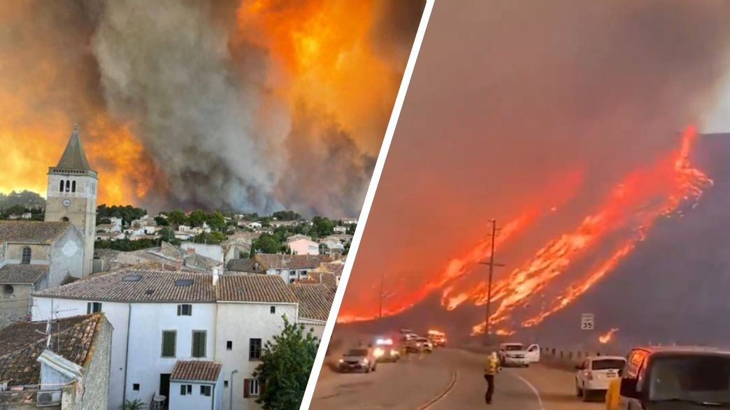 שריפות גל חום אירופה 