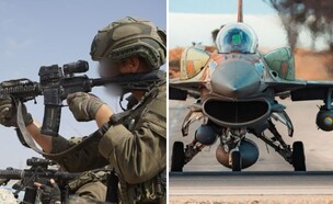 הכוחות באוויר וביבשה. לחימה בכל הגזרות (צילום: דובר צה"ל)