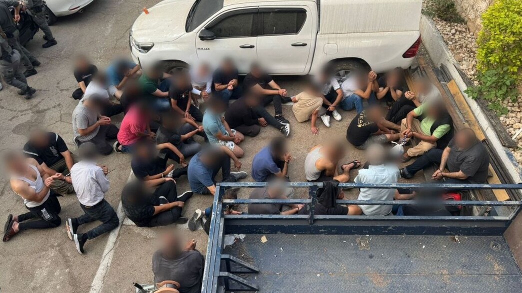 עזתים בלתי חוקיים שנתפסו בצפון הארץ