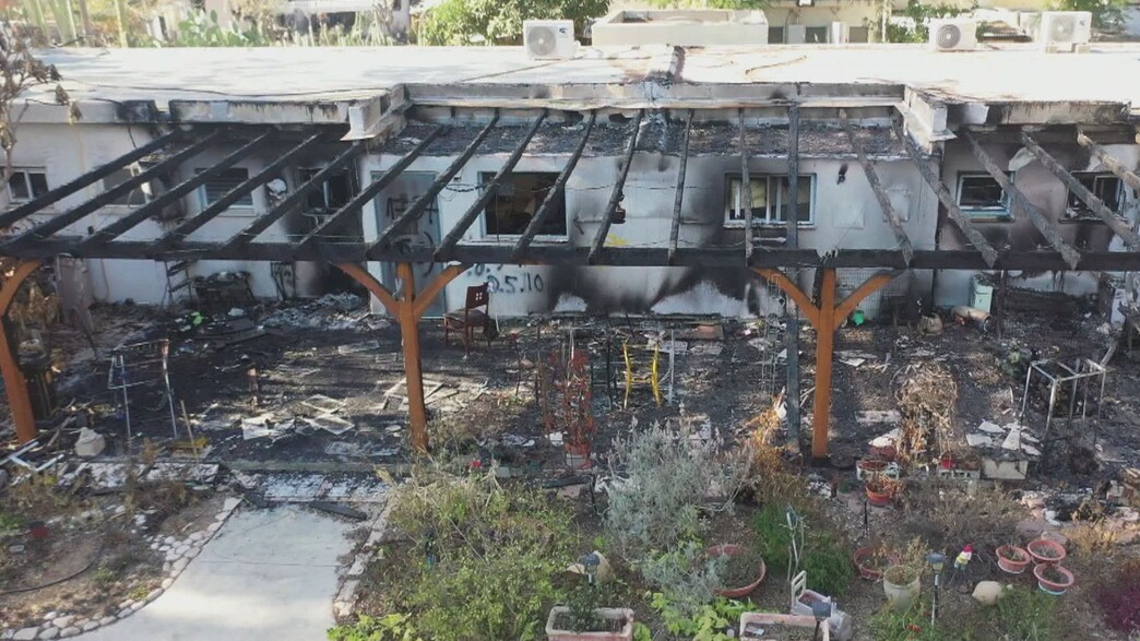 ההרס בקיבוץ ניר עוז