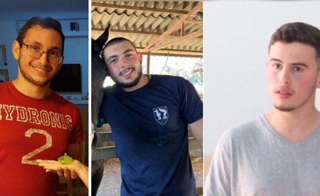 רון שרמן ז"ל, ניק בייזר ז"ל ותמיר נמרודי (צילום: דובר צה"ל)