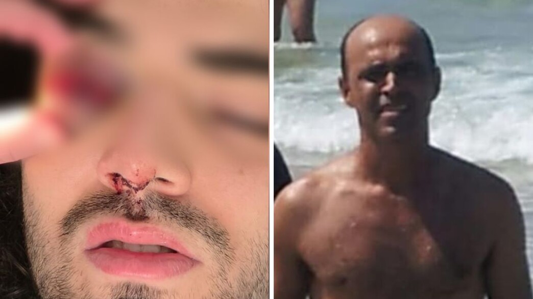 מימין: אברהם טיראן-שי-מור והצעיר שאיבד את ראייתו מימין: אברהם טיראן-שי-מור והצעיר שאיבד את ראייתו