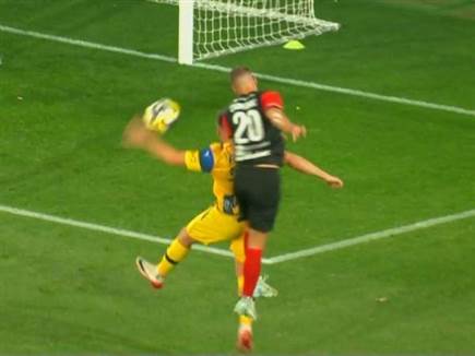 נגיעת היד של דוידה ברחבה