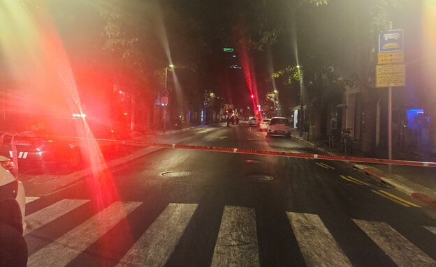 זירת הירי של המאבח בתל אביב