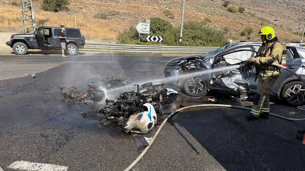 זירת התאונה הקשה בכביש 90, סמוך לשדה אליעזר זירת התאונה הקשה בכביש 90, סמוך לשדה אליעזר