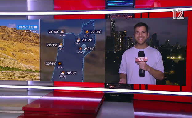 תחזית מזג האוויר 17/08/25
