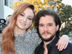 קיט הרינגטון, סופי טרנר (צילום:  Jeff Kravitz/FilmMagic for HBO, getty images)