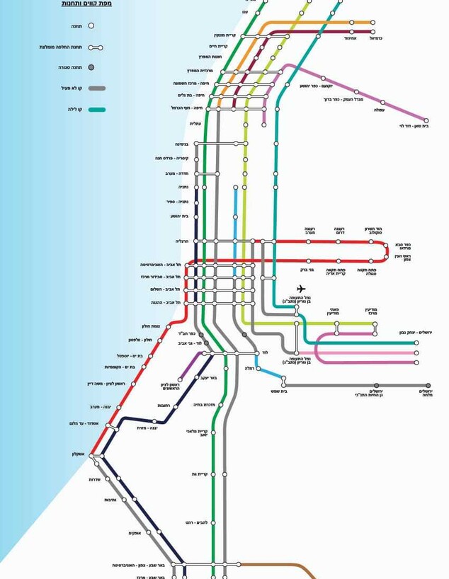 מפת השיבושים ברכבת 17.8 מפת השיבושים ברכבת 17.8