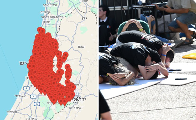 אזעקות במרכז ובשפלה בעקבות שיגור מתימן (צילום: פאולינה פטימר)
