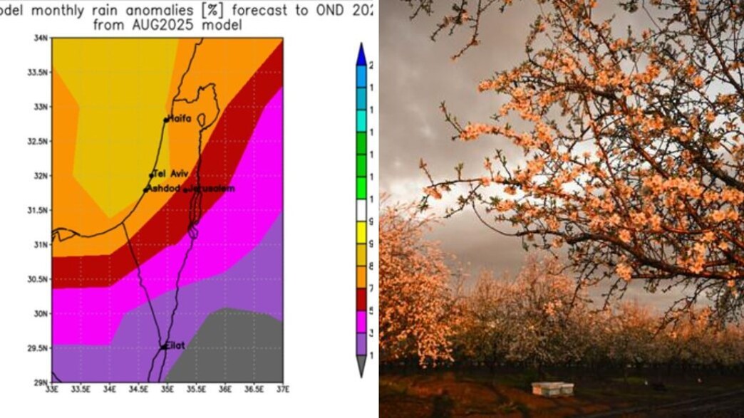 תחזית השירות המטאורולוגי לסתיו הקרוב