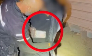 מעצר החשוד  (צילום: דוברות המשטרה)