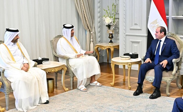 פגישת א-סיסי ומוחמד בן עבד א-רחמן אל-ת'אני