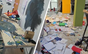 פריצה לבית ספר (צילום: דוברות המשטרה)