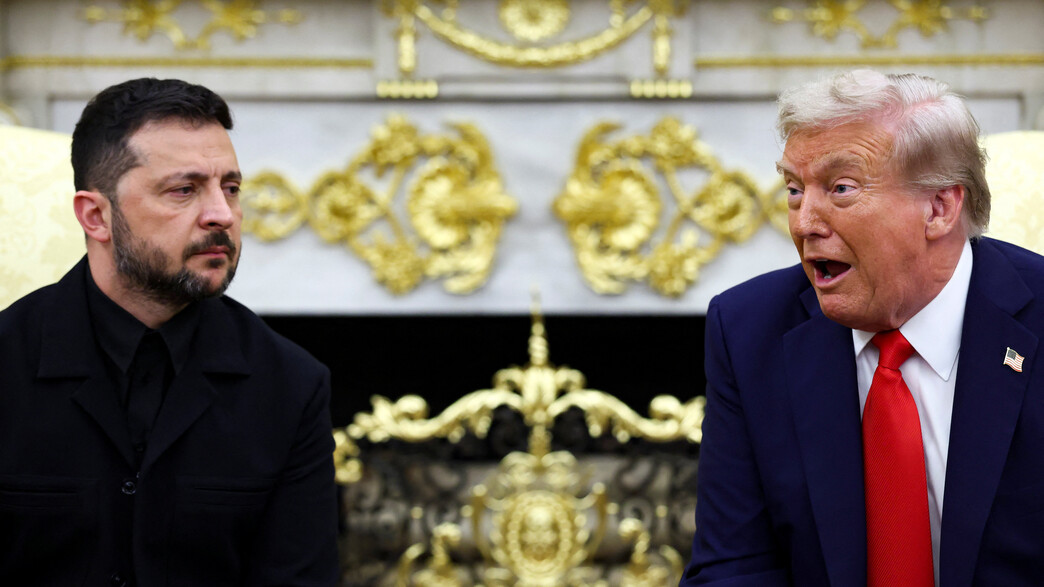 זלנסקי וטראמפ בבית הלבן זלנסקי וטראמפ בבית הלבן