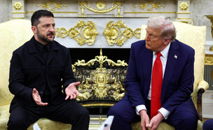 זלנסקי וטראמפ בבית הלבן (צילום: Reuters)