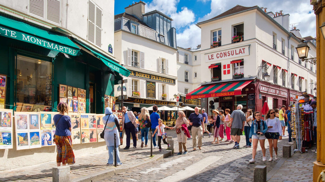 חנויות מונמארטר פריז תיירים חנויות מונמארטר פריז תיירים