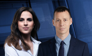 פגוש את העיתונות עם עמית ודפנה (צילום: חדשות 12)
