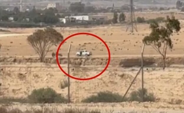 טנדר לבן וירי בסמוך לבתי תושבים במושב נבטים