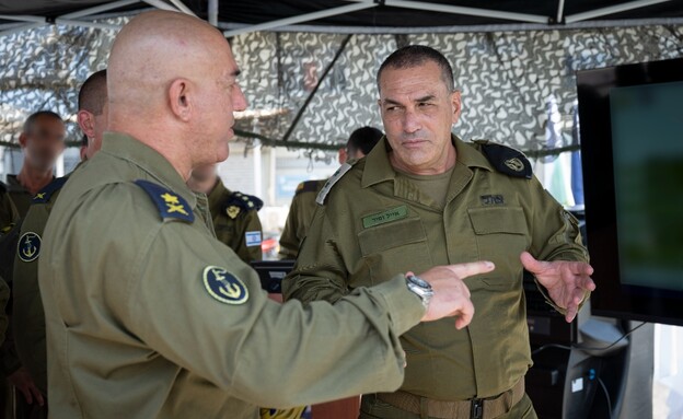 הרמטכ״ל בביקור בחיל הים (צילום: דובר צה