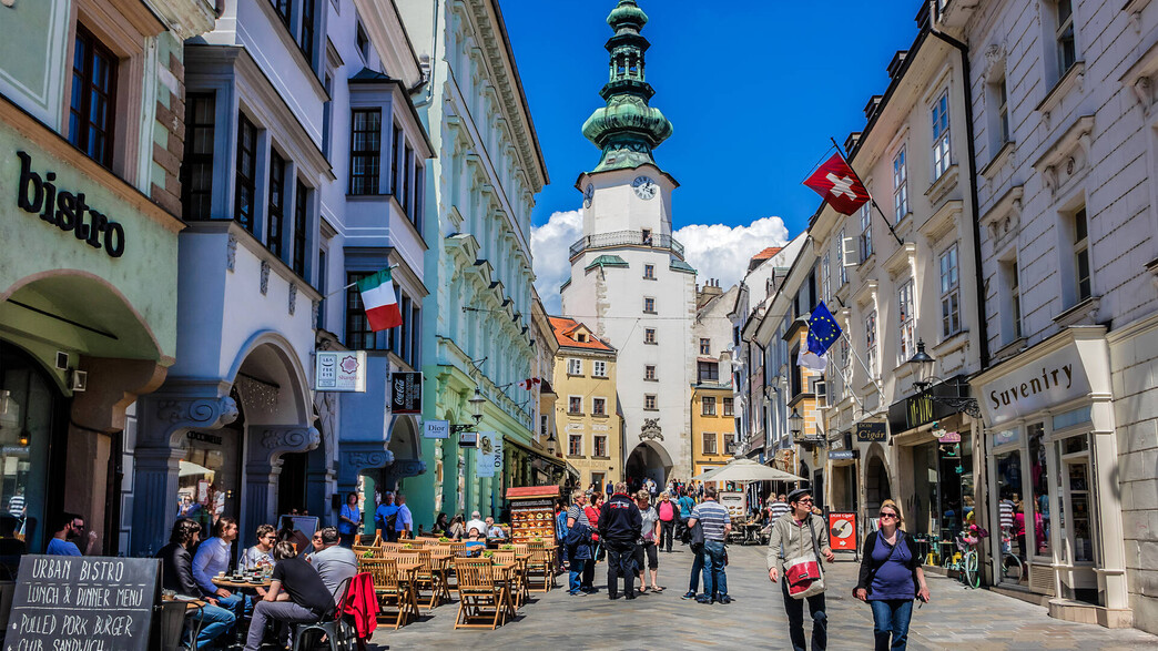רחוב תיירים ברטיסלבה